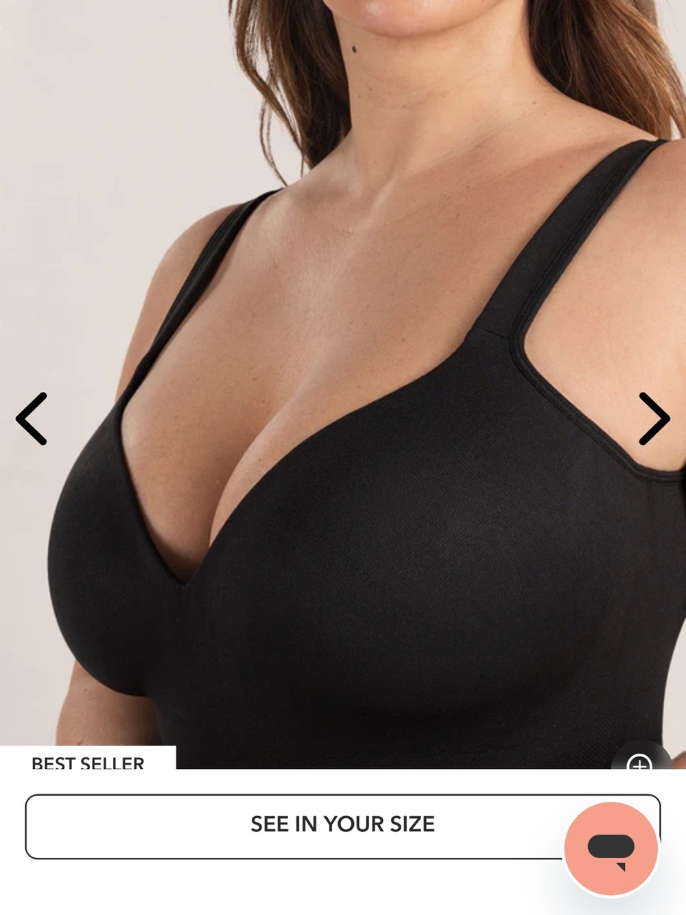 Black Seamless Comfort Cami with built in bra. Brand new with tags, size XL